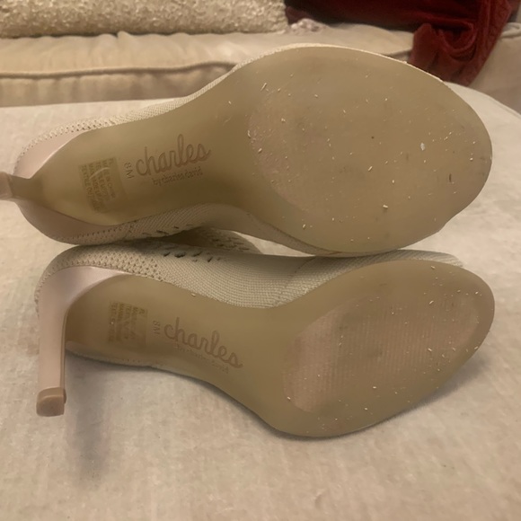 Charles by Charles David nude perforated shaft peep-toe boot - Picture 5 of 5